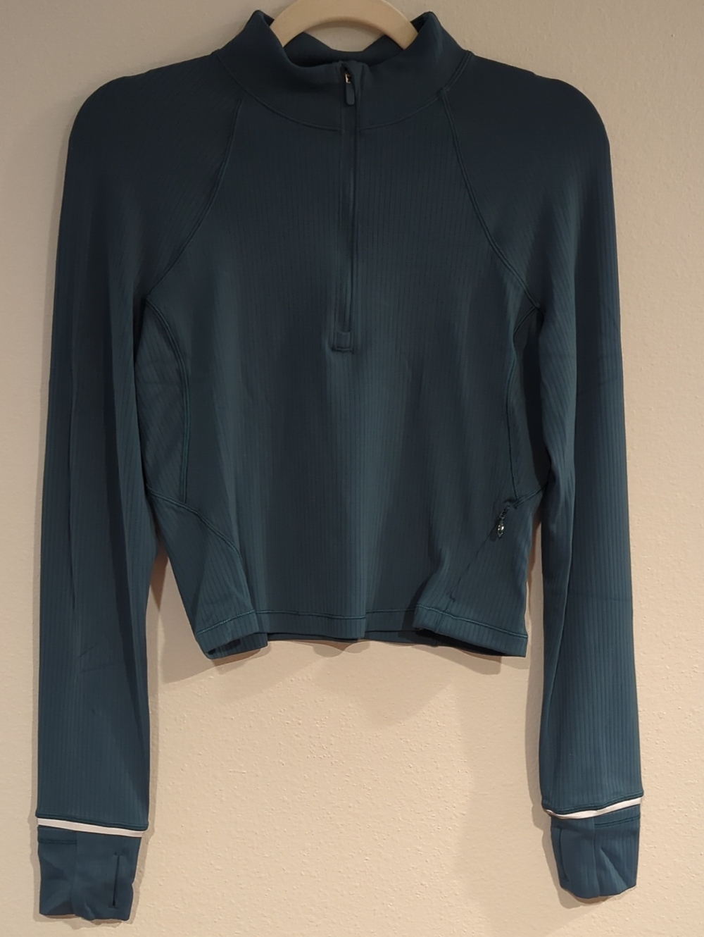Lululemon Ready To Rulu Half Zip Cropped Long Sleeve